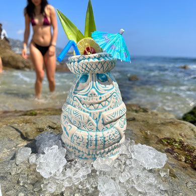 Tiki tOny's Yeti on Vacation Tiki Mug, sculpted by Thor - Limited Edition - Ready to Ship (US Shipping Included)