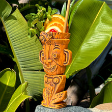 Jeff Granito's Planter's Punch Tiki Mug, Hibiscus Heat (Orange) - Limited Edition of 500, sculpted by Thor - Ready to Ship!