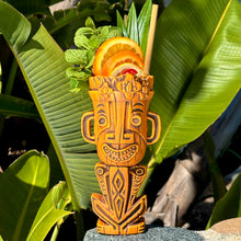 Jeff Granito's Planter's Punch Tiki Mug, Hibiscus Heat (Orange) - Limited Edition of 500, sculpted by Thor - Ready to Ship!