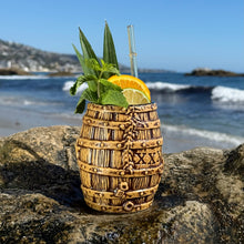 Sunken Rum Barrel, Shallow Seas Edition- Ceramic Tiki Mug, sculpted by Thor  - Limited Edition / Limited Time Pre-Order (FREE Shipping in U.S.)