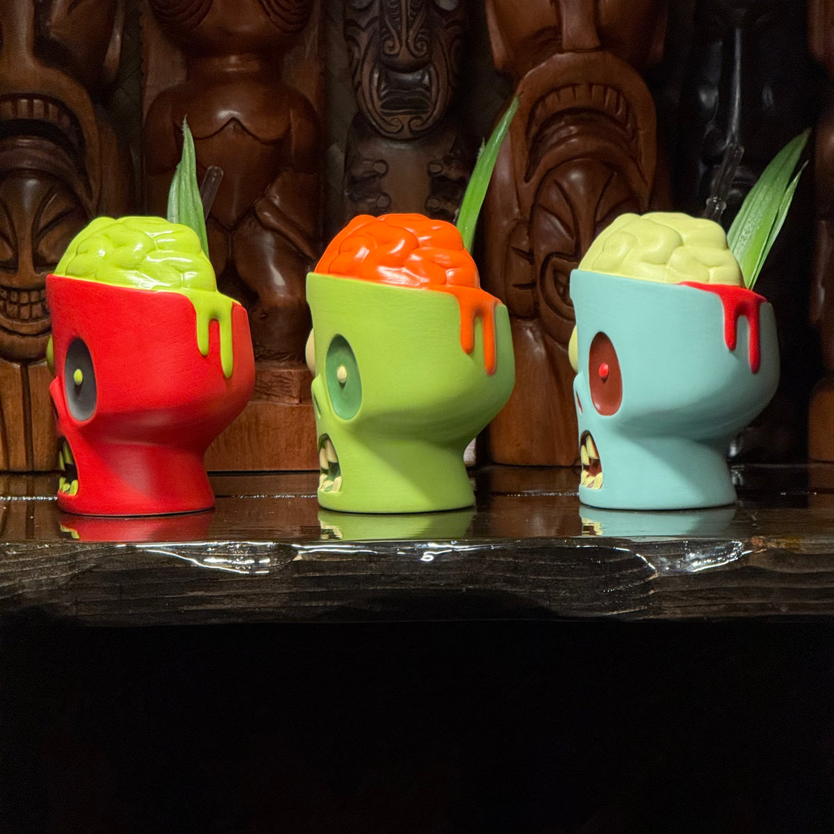 Tiki Rotten Jeff Granito's Sip for Brains (Rotten Red + Oozy Blue + Gang-Green ...