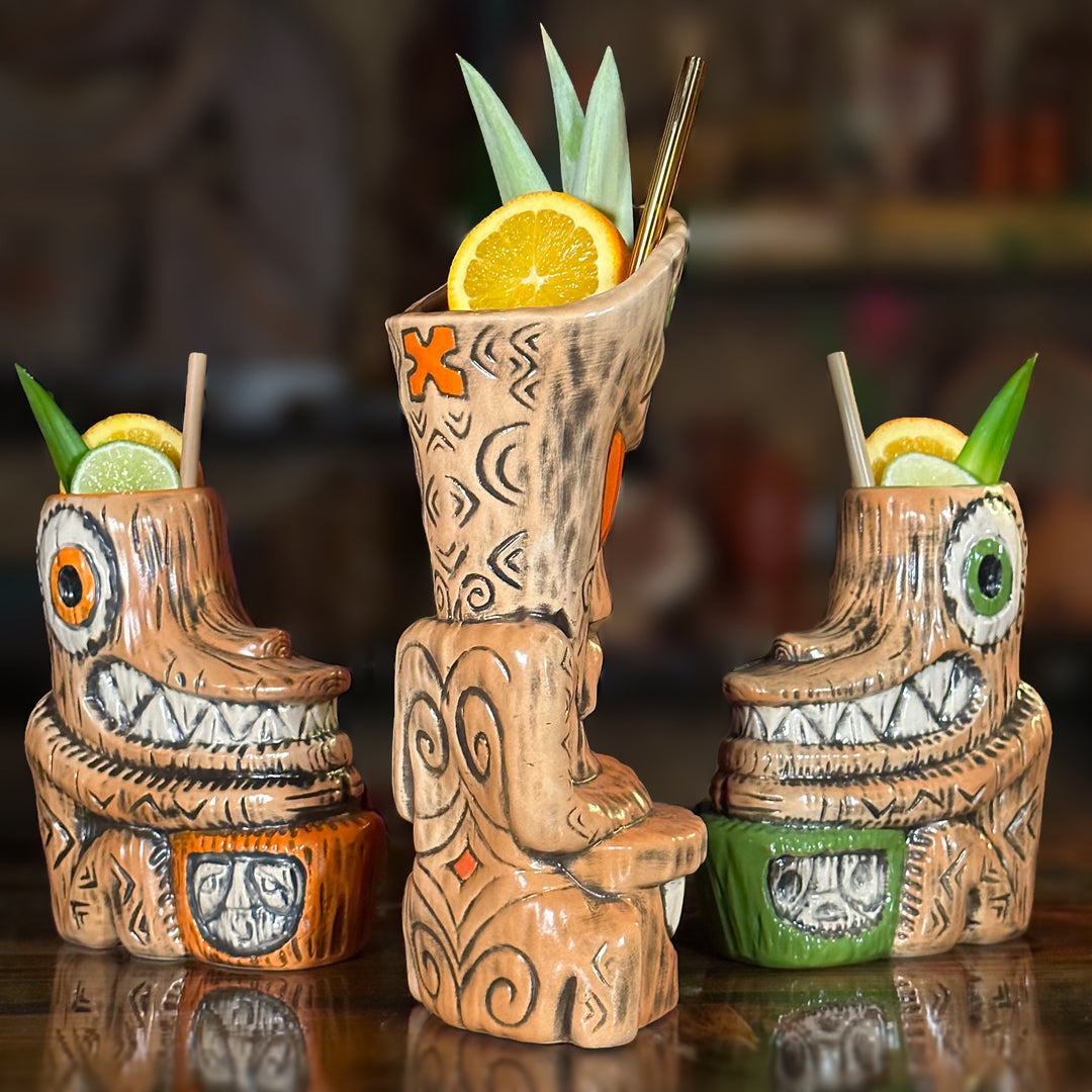Tiki tOny's Enchanted Tiki Room Chanting Drummer ceramic Tiki Mug