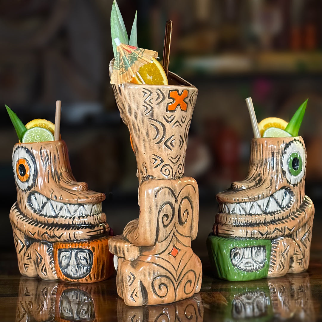 Tiki tOny's Enchanted Tiki Room Chanting Drummer ceramic Tiki Mug