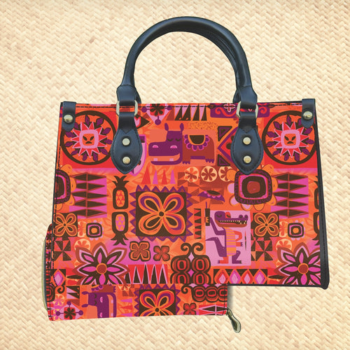 Jeff Granito's 'It's A Tiki World' Handbag and Zippered Wallet Set - Rolling Pre-Order / Ready to Ship!