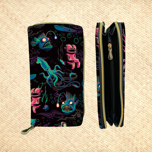 'Dwellers of the Deep' Zippered Wallet - Pre-Order