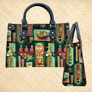 'Gateway to Tiki' Handbag and Zippered Wallet Set - Pre-Order