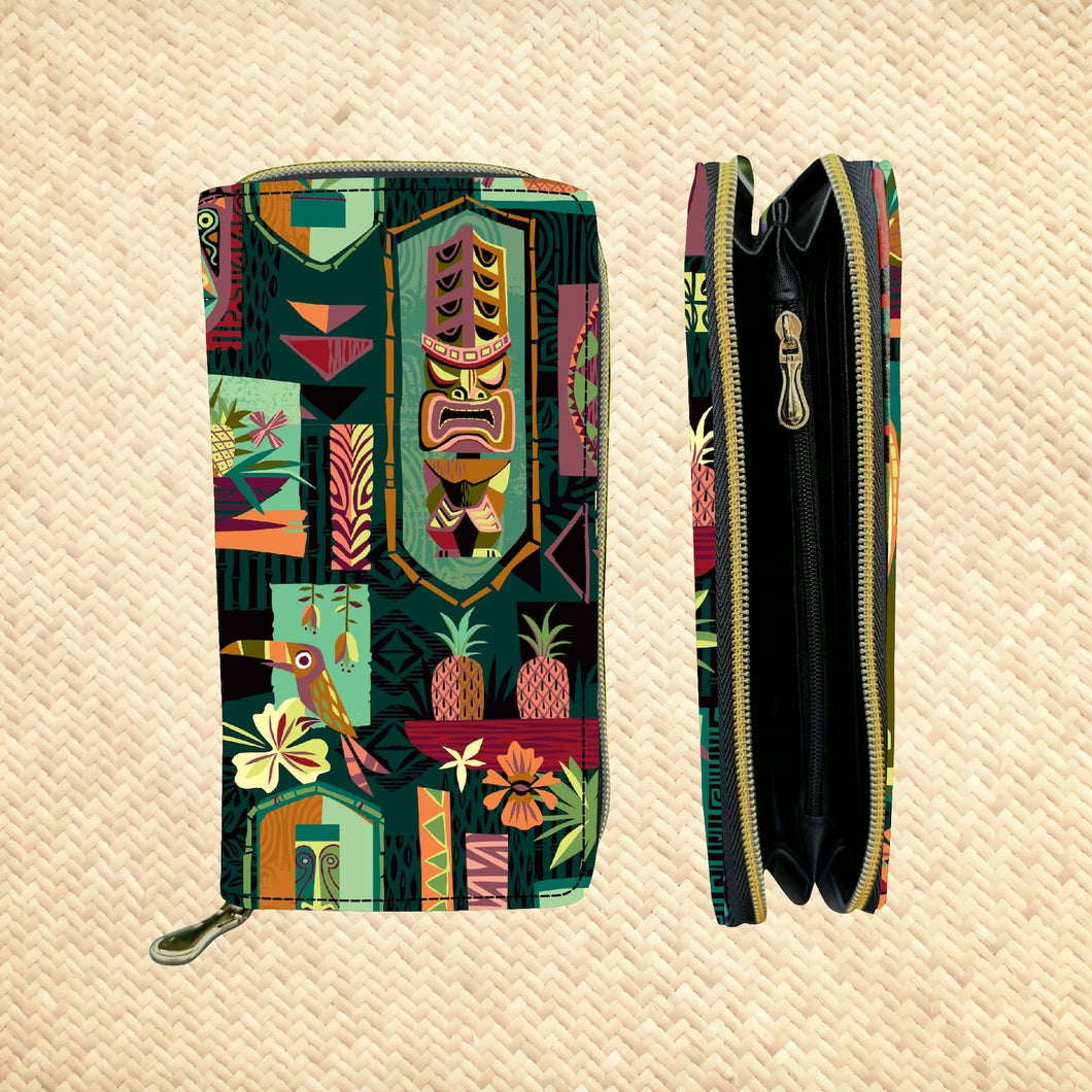 'Gateway to Tiki' Zippered Wallet - Pre-Order