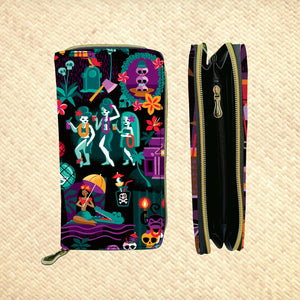 'Hula Haunts' Handbag and Zippered Wallet Set - Ready to Ship!