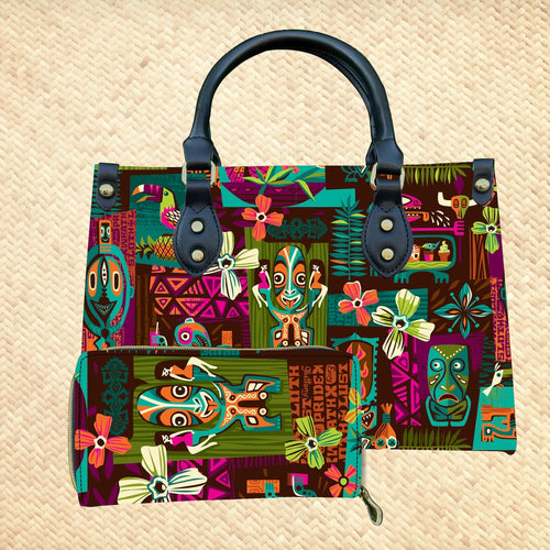 'Sin-Tiki' Handbag and Zippered Wallet Set - Pre-Order