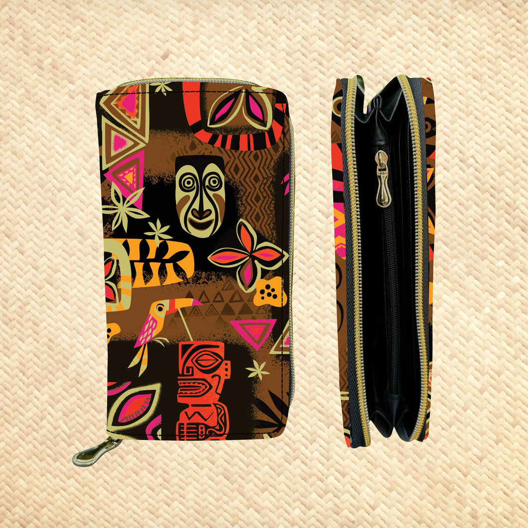 Tiki Safari Zippered Wallet - Rolling Pre-Order / Ready to Ship!