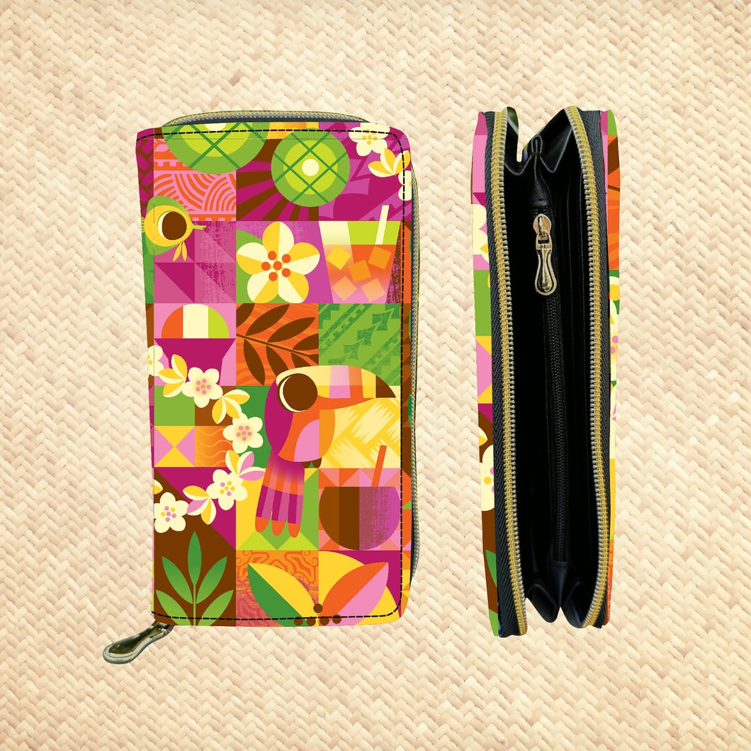 'Californi-Aloha' Zippered Wallet - Rolling Pre-Order / Ready to Ship!