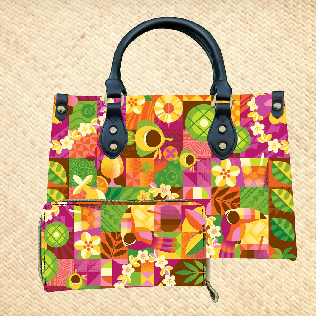Jeff Granito's 'Californi-Aloha' Handbag and Zippered Wallet Set - Rolling Pre-Order / Ready to Ship!