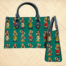 Jeff Granito's 'Hula Dolls' Handbag and Zippered Wallet Set - Ready to Ship!