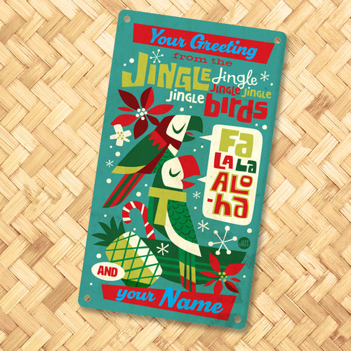 Jeff Granito's 'Jingle Birds' Personalized Metal Sign - Limited Time Pre-Order