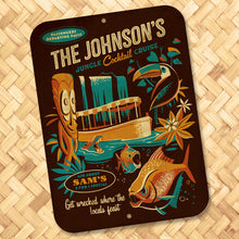 Jeff Granito's 'Jungle Cocktail Cruise' Personalized Metal Sign - Limited Time Pre-Order