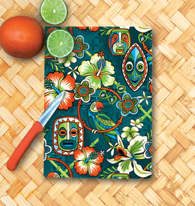 Jeff Granito's 'Tropic Serenade' Glass Cutting Board - Rolling Pre-Order / Ready to Ship!