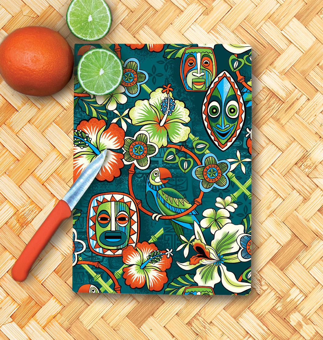 Jeff Granito's 'Tropic Serenade' Glass Cutting Board - Rolling Pre-Order / Ready to Ship!