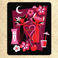 Jeff Granito's 'Love Cats' Personalized Cozy Blanket - Pre-Order