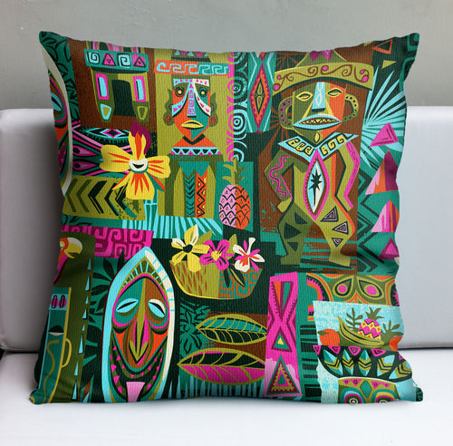Jeff Granito's 'Lanai Enchantment' Pillow Cover - Ready to Ship! (FREE SHIPPING in U.S.)