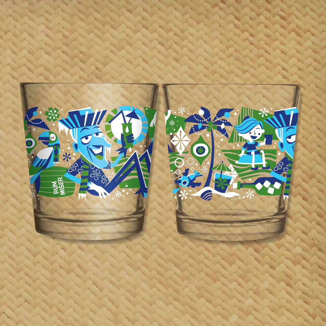 Jeff Granito's 'Chill Miser' Mai Tai Cocktail Glass - Ready to Ship!