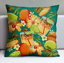 Jeff Granito's 'Mai Tai Floral' Pillow Cover - Ready to Ship! (FREE SHIPPING in U.S.)