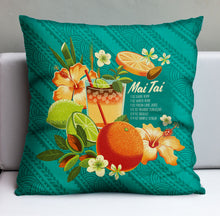 Jeff Granito's 'Mai Tai Floral' Pillow Cover - Ready to Ship! (FREE SHIPPING in U.S.)