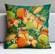 Jeff Granito's 'Mai Tai Floral' Pillow Cover - Ready to Ship! (FREE SHIPPING in U.S.)