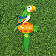 Jeff Granito's 'Birds Singing Welcome' Large Metal Yard Stake Set of Two (2) - Pre-Order