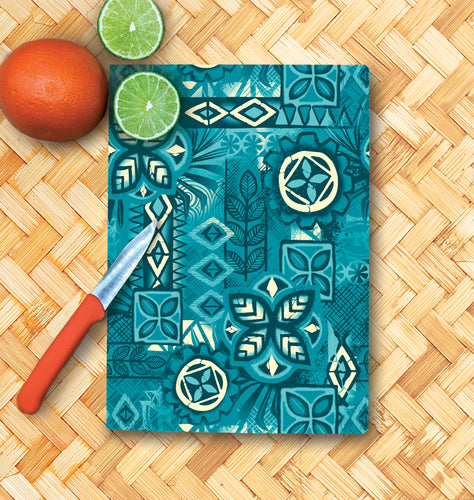 Jeff Granito's 'Marine Tapa' Glass Cutting Board - Rolling Pre-Order / Ready to Ship!