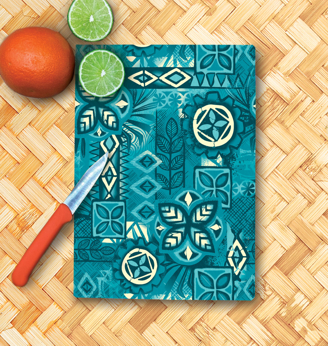 Jeff Granito's 'Marine Tapa' Glass Cutting Board - Rolling Pre-Order / Ready to Ship!