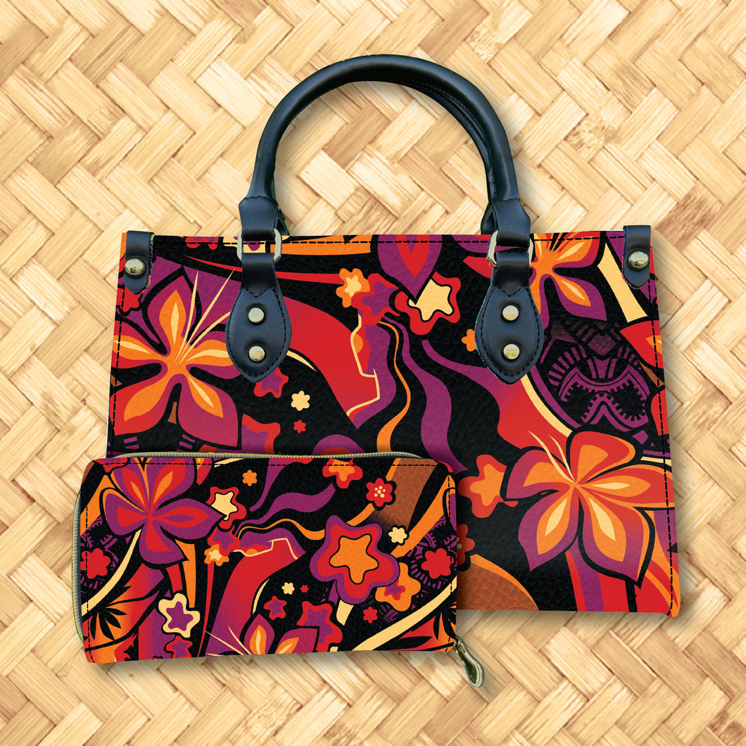 Jeff Granito's 'Mauna Pele' Handbag and Zippered Wallet Set - Rolling Pre-Order / Ready to Ship!