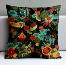 Jeff Granito's 'Mewsubi' Pillow Cover - Ready to Ship! (FREE SHIPPING in U.S.)