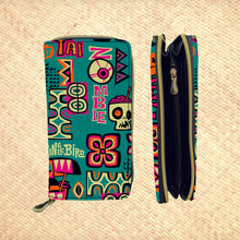 'Mixed Drinks Blue' Handbag and Zippered Wallet Set - Ready to Ship!