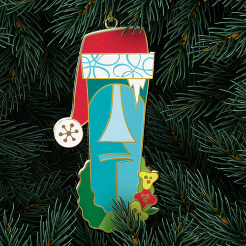 Jeff Granito's 'Moai Christmas' Holiday Ornament - Rolling Pre-Order / Ready to Ship!