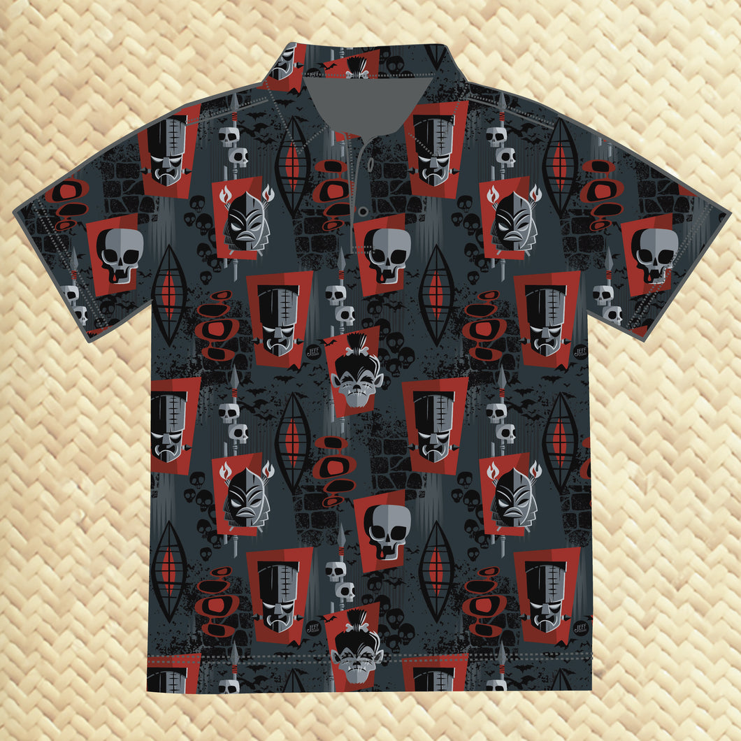Jeff Granito's 'Monster Mashup' Men's Performance Golf Polo - Pre Order (FREE SHIPPING in U.S.)