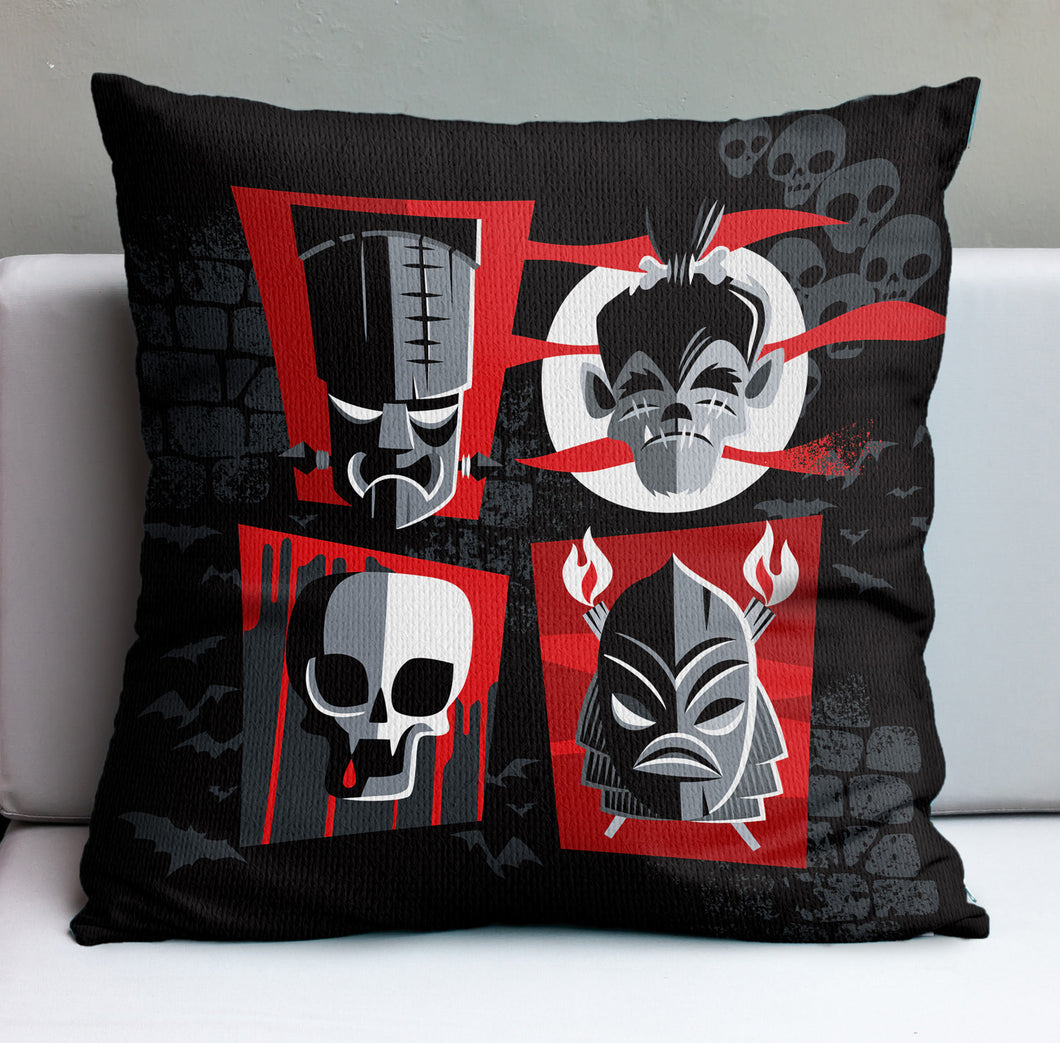 Jeff Granito's 'Monster Mashup' Pillow Cover - Ready to Ship! (FREE SHIPPING in U.S.)