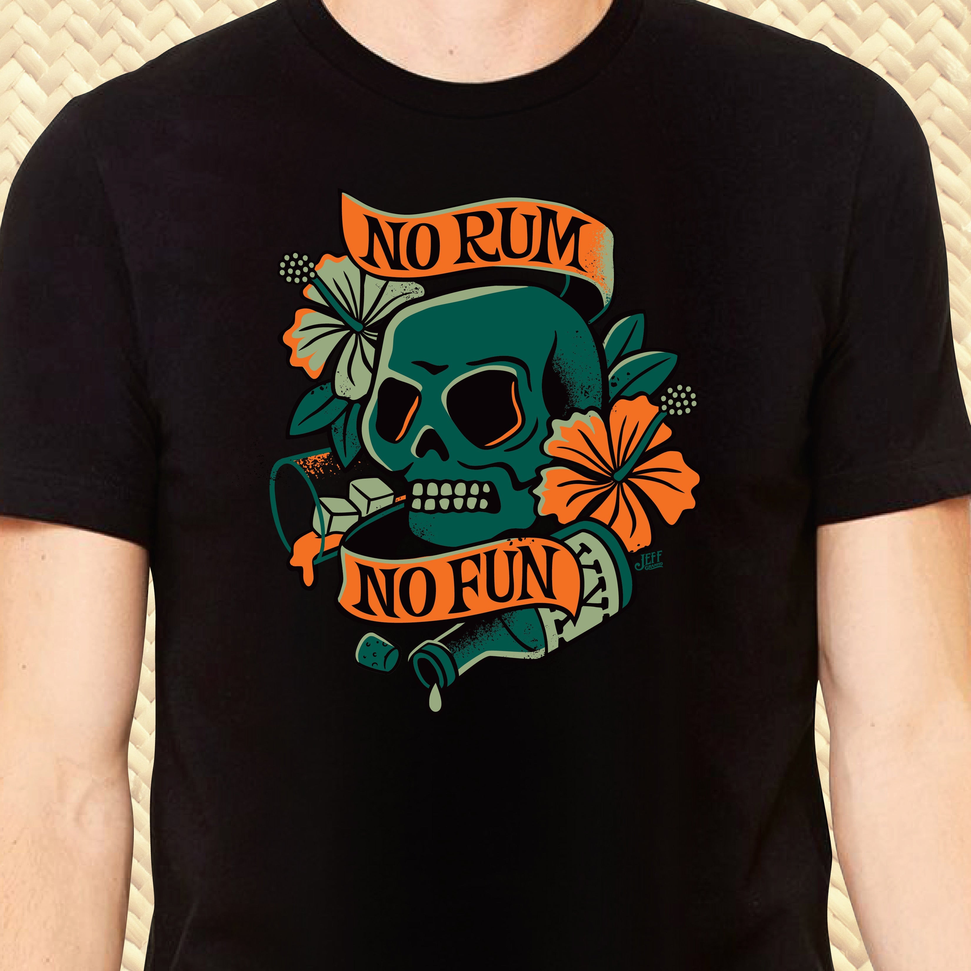 Jeff Granito's 'No Rum No Fun' Unisex Tee - Ready to Shp