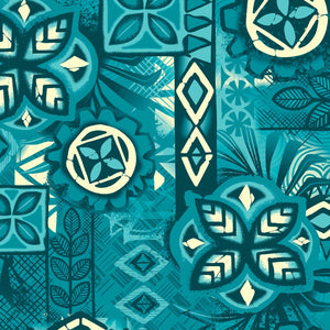 TikiLand Trading Co.'s 'Marine Tapa' Pareo - Ready to Ship / Rolling Pre-Order (FREE SHIPPING in U.S.)