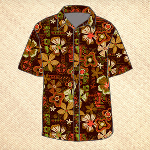 Jeff Granito's 'Paia Garden' Modern Fit Button-Up Shirt - Unisex