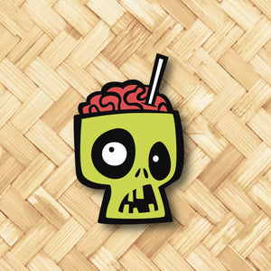 Jeff Granito's 'Sip for Brains - Green' Enamel Pin - Ready to Ship!