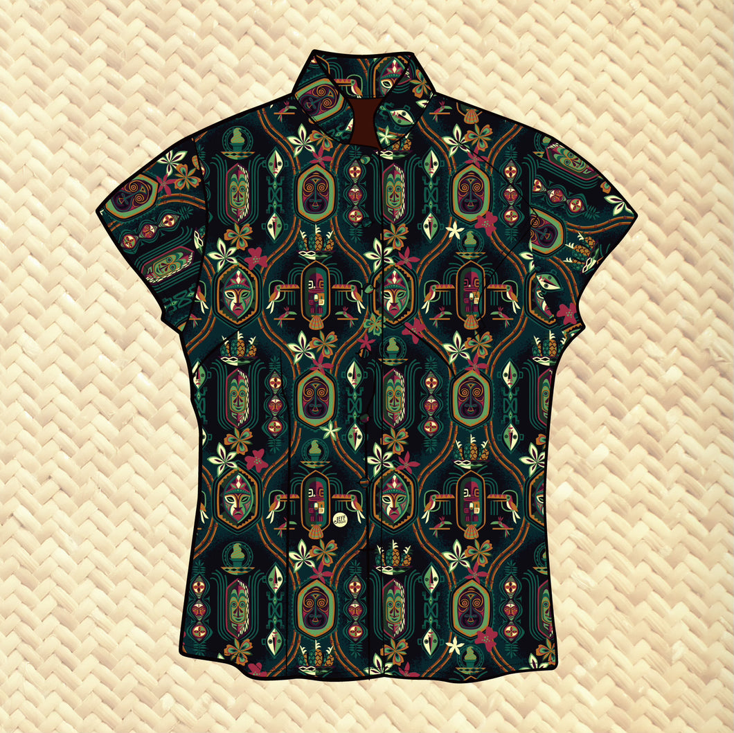 'Polynesian Paradise' - Womens Aloha Shirt - Pre Order