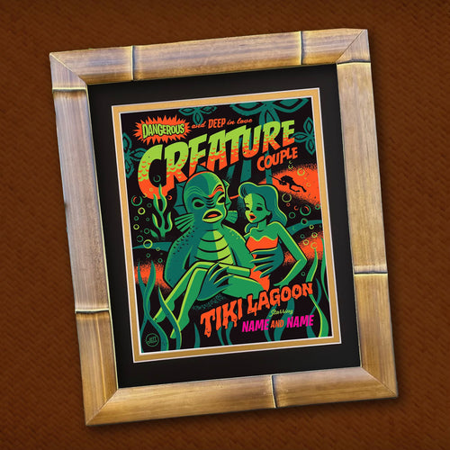 Jeff Granito's Personalized 'Creature Couple' 11X14 Matted Print