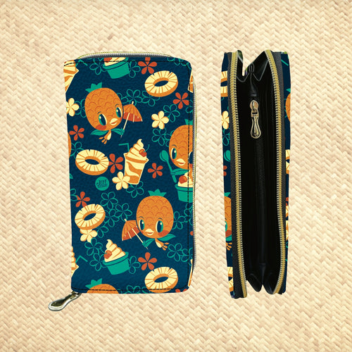 'Pineapple Bird' Zippered Wallet - Rolling Pre-Order / Ready to Ship!