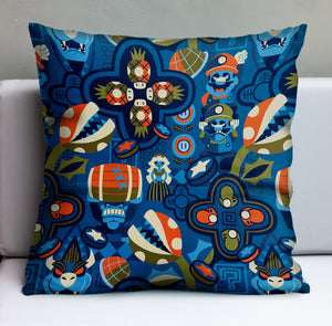 Jeff Granito's 'Pineapple Power-Up' Pillow Cover - Ready to Ship! (FREE SHIPPING in U.S.)