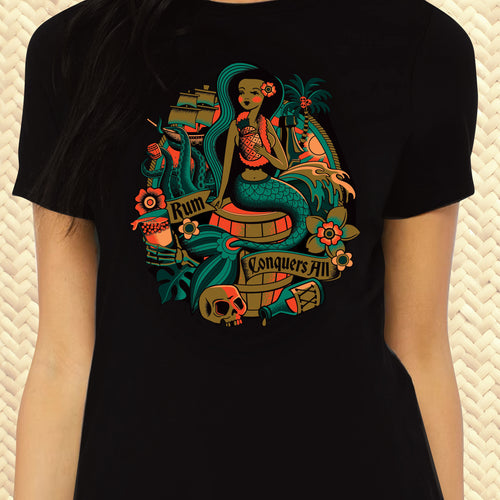 Jeff Granito's 'Rum Conquers All' Women's Tee - Pre-Order