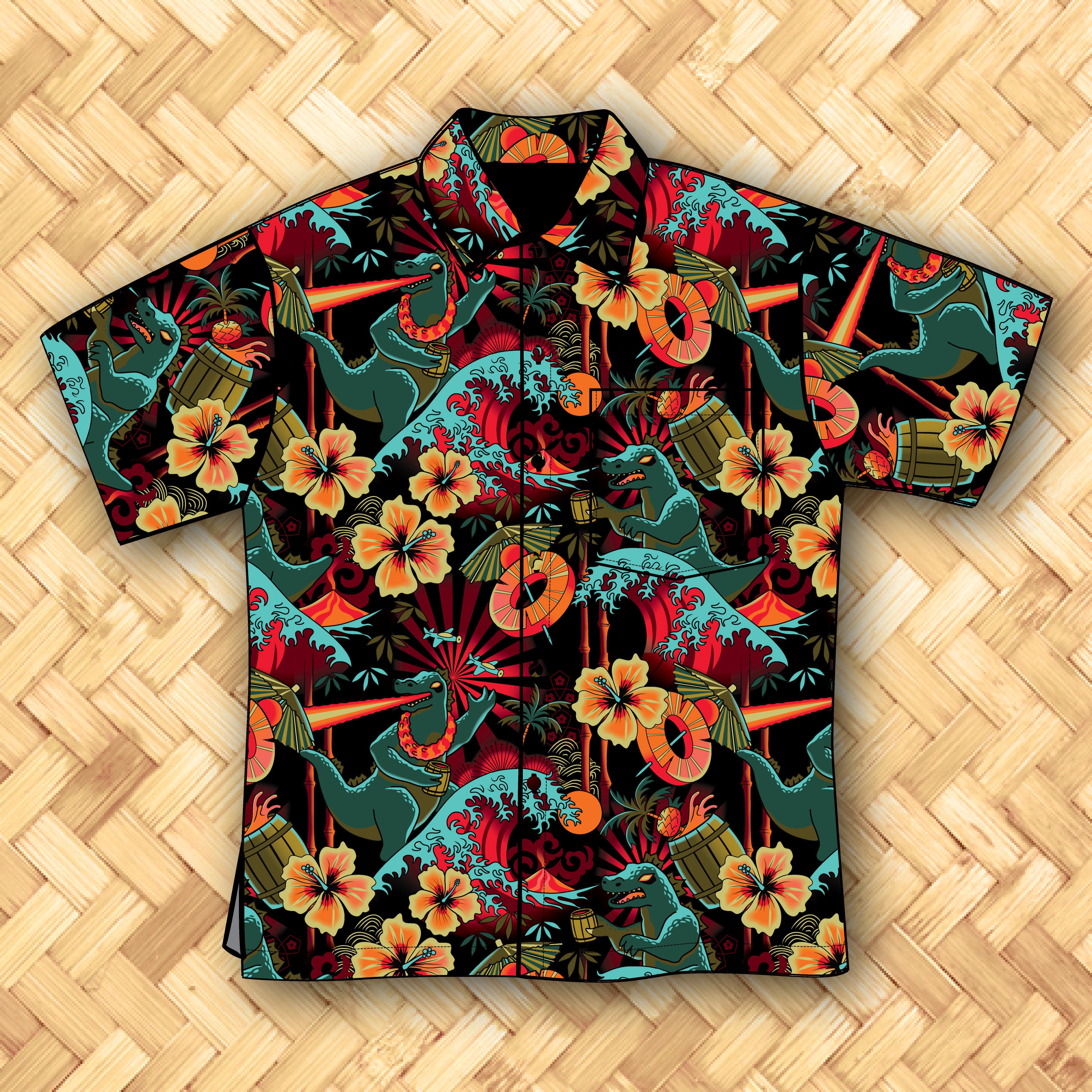 Jeff Granito's 'Rumzilla' Classic Aloha Button-Up Shirt - Unisex