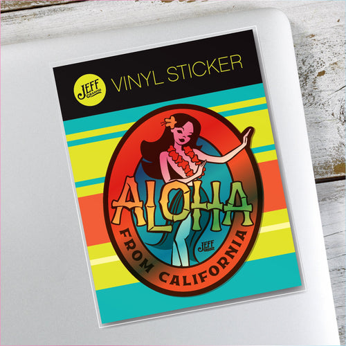 Jeff Granito's 'Aloha from California' Holographic Vinyl Sticker