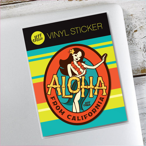 Jeff Granito's 'Aloha from California' Vinyl Sticker - Ready to Ship!