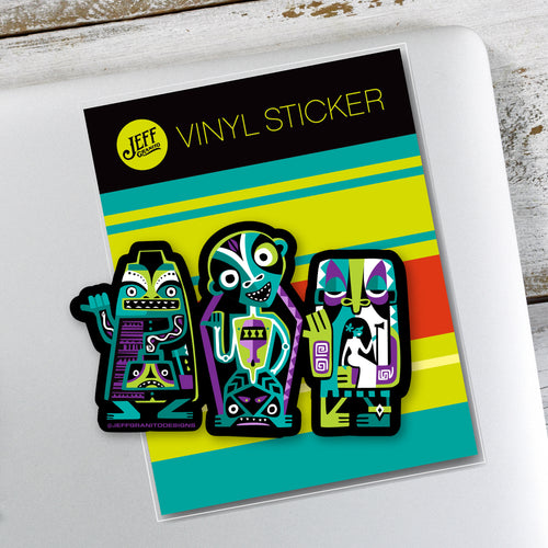 Jeff Granito's 'Lost Tiki Ghosts' Vinyl Sticker - Ready to Ship!