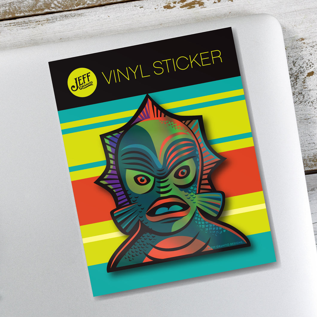 Jeff Granito's 'Creature Feature Holographic' Vinyl Sticker - Ready to Ship!